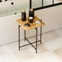 Hanah Home Mesa de Centro Shb-005 de Madera y Metal